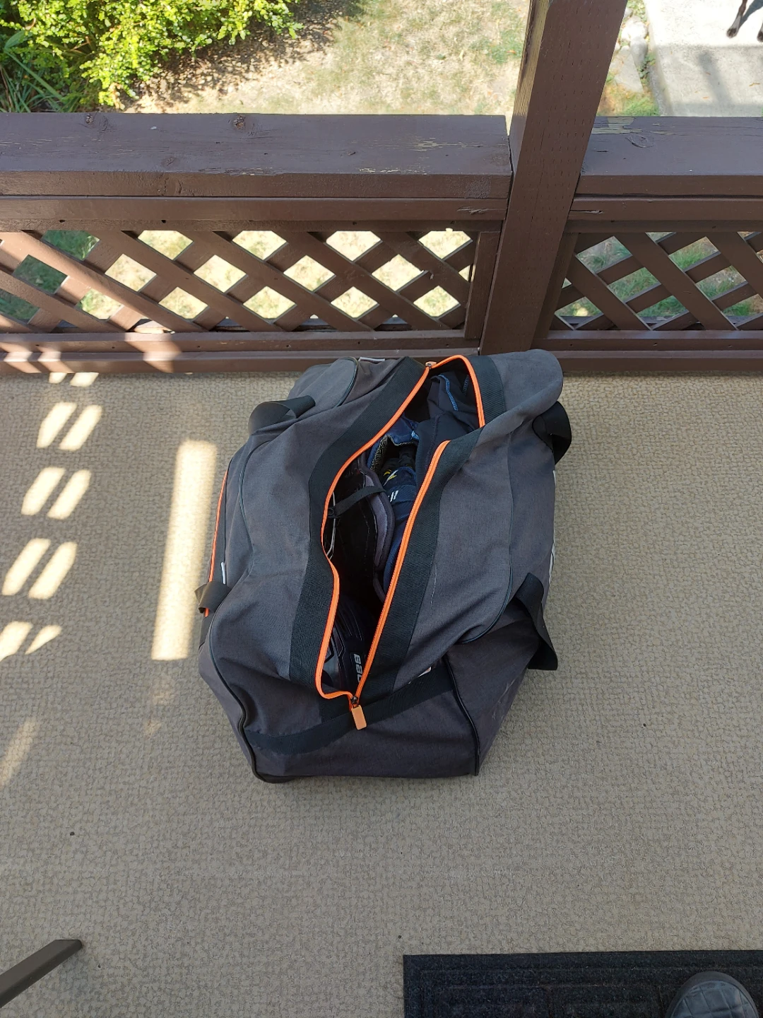 Bauer CCM and Mission hockey equipment set with bag