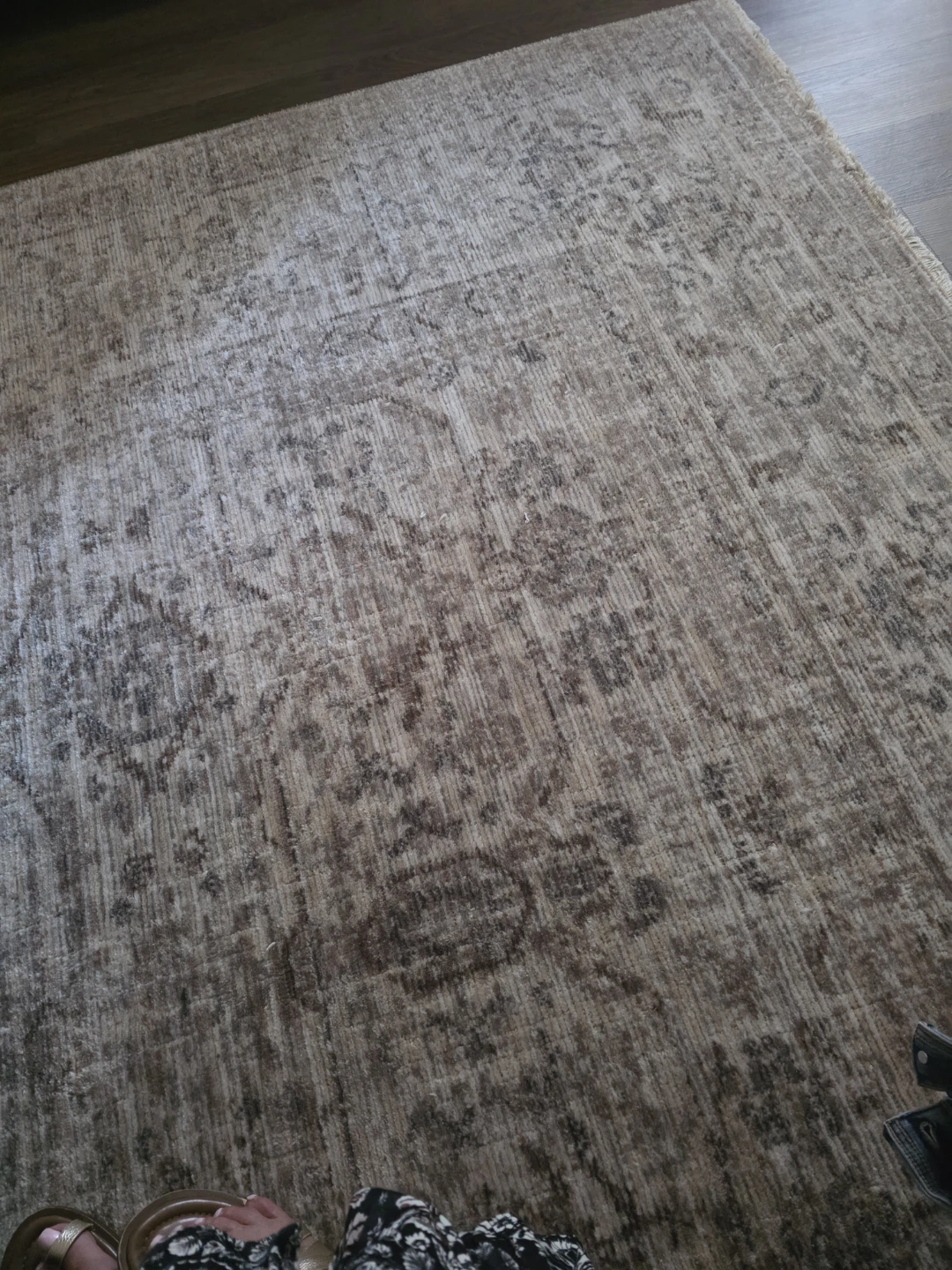Distressed Oriental Style Area Rug