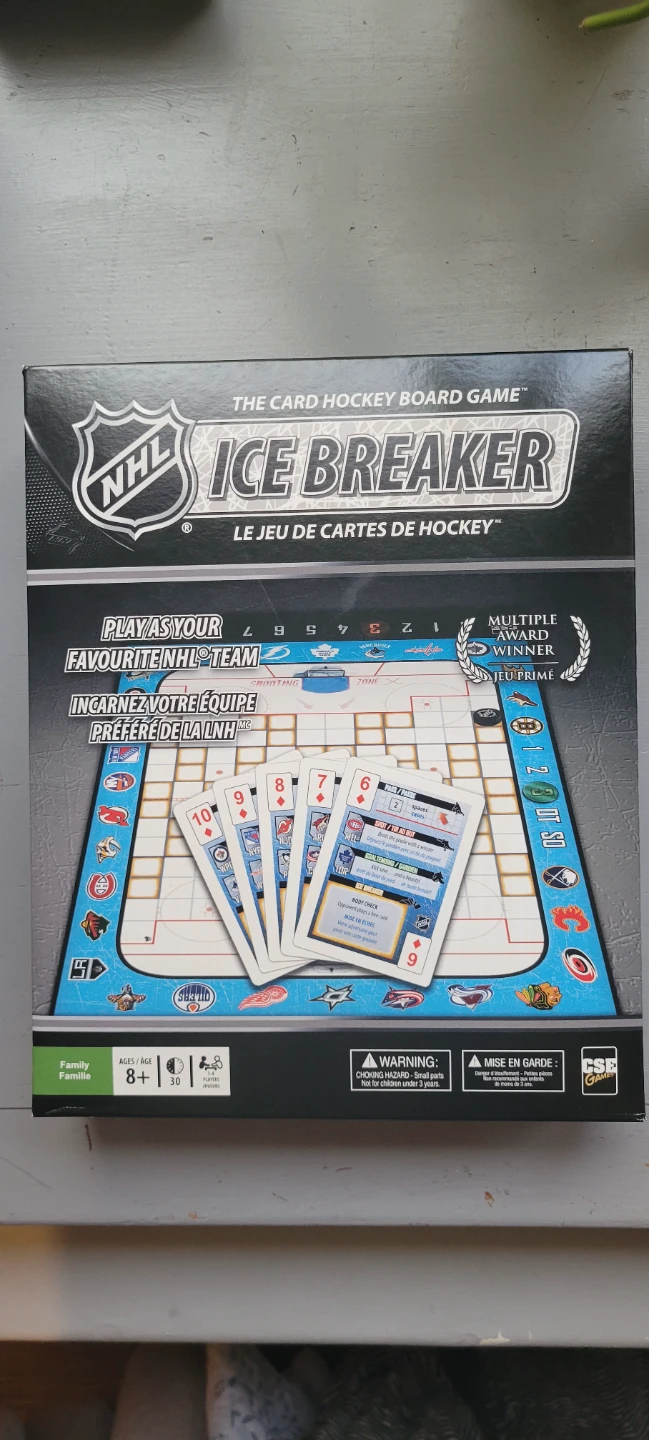 NHL Ice Breaker Card Hockey Board Game
