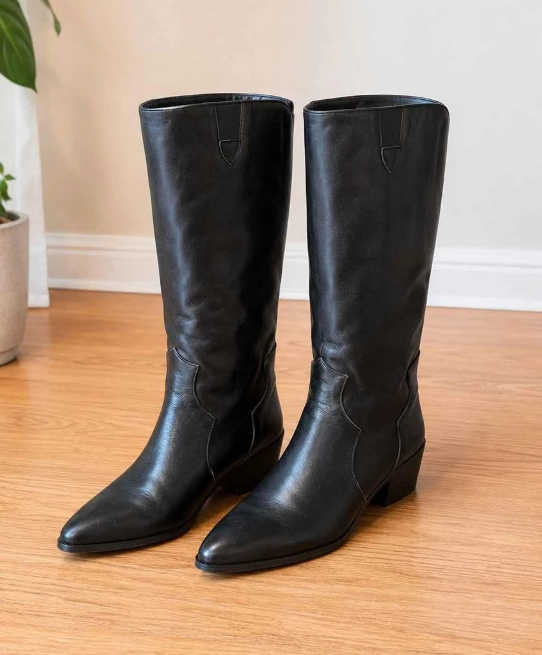 NEW Women's Black Western Boots – Size 14W