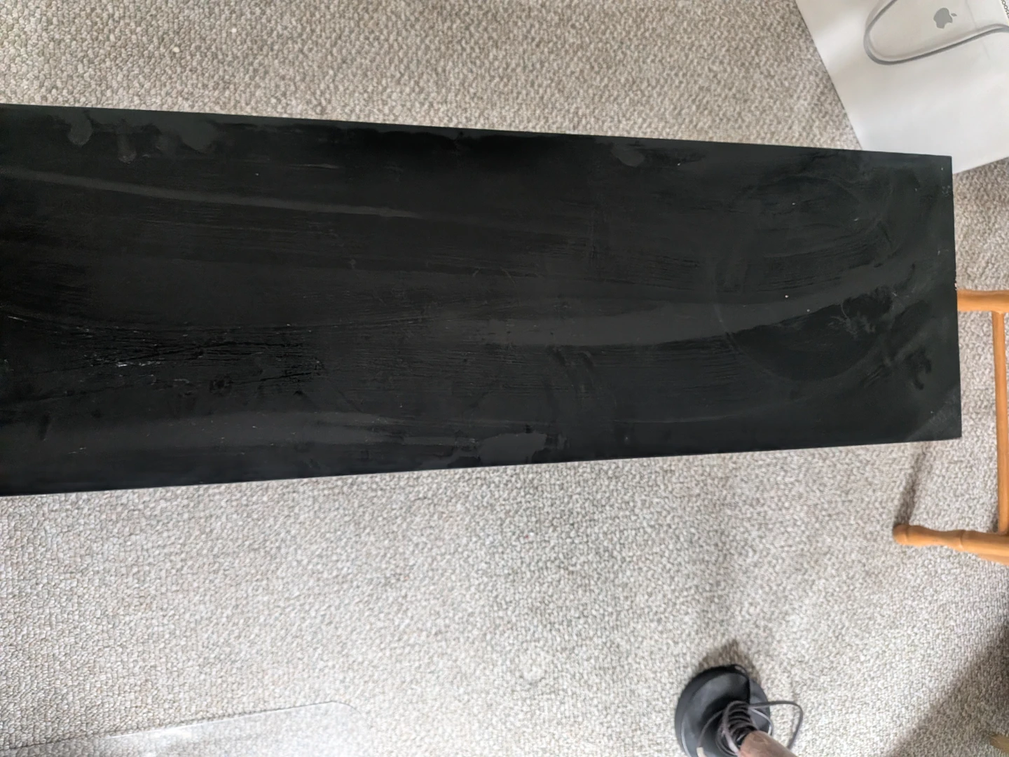 Black Console Table with Shelf - photo 4