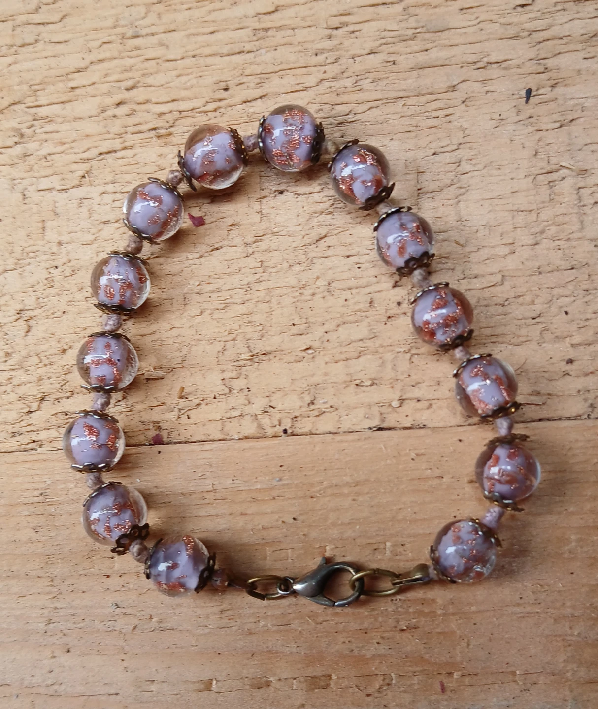 Vintage Murano glass Beaded Bracelet