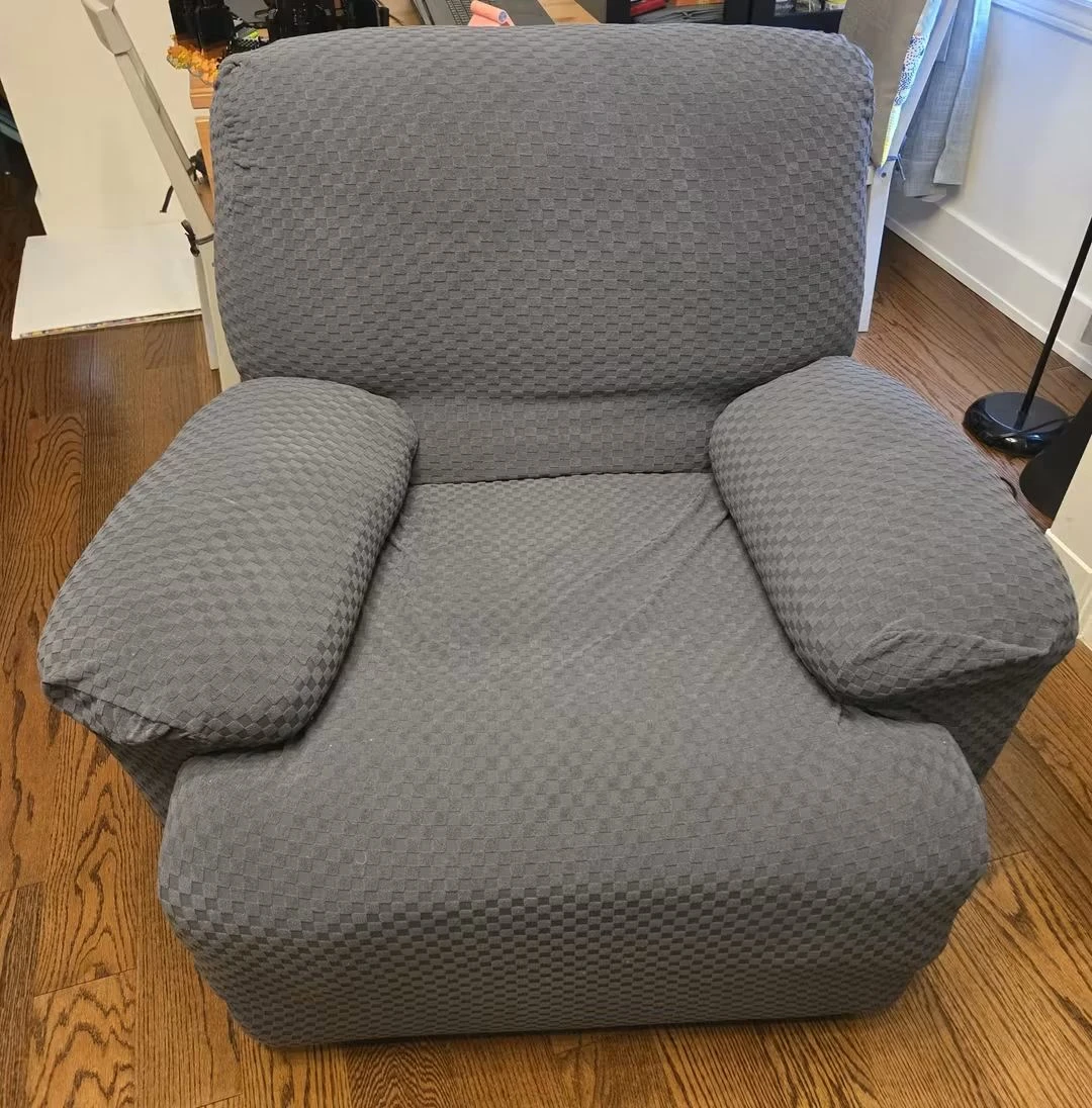 Recliner with a Slipcover