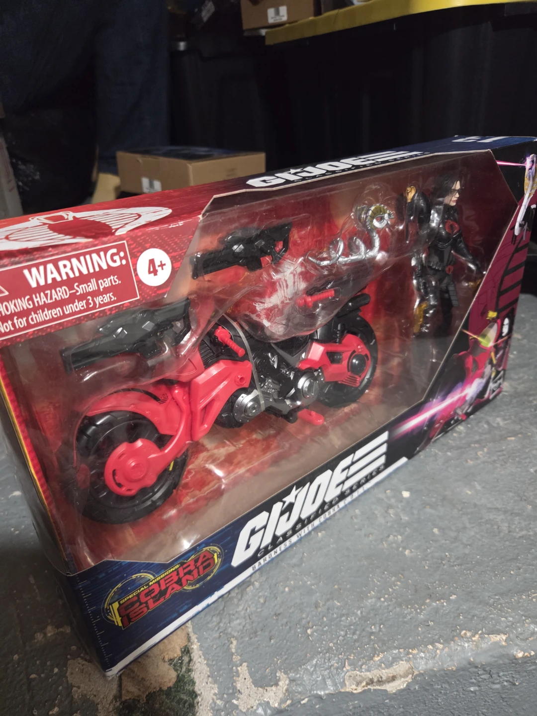 G.I. Joe Cobra Island Baroness Action Figure and Motorcycle Set