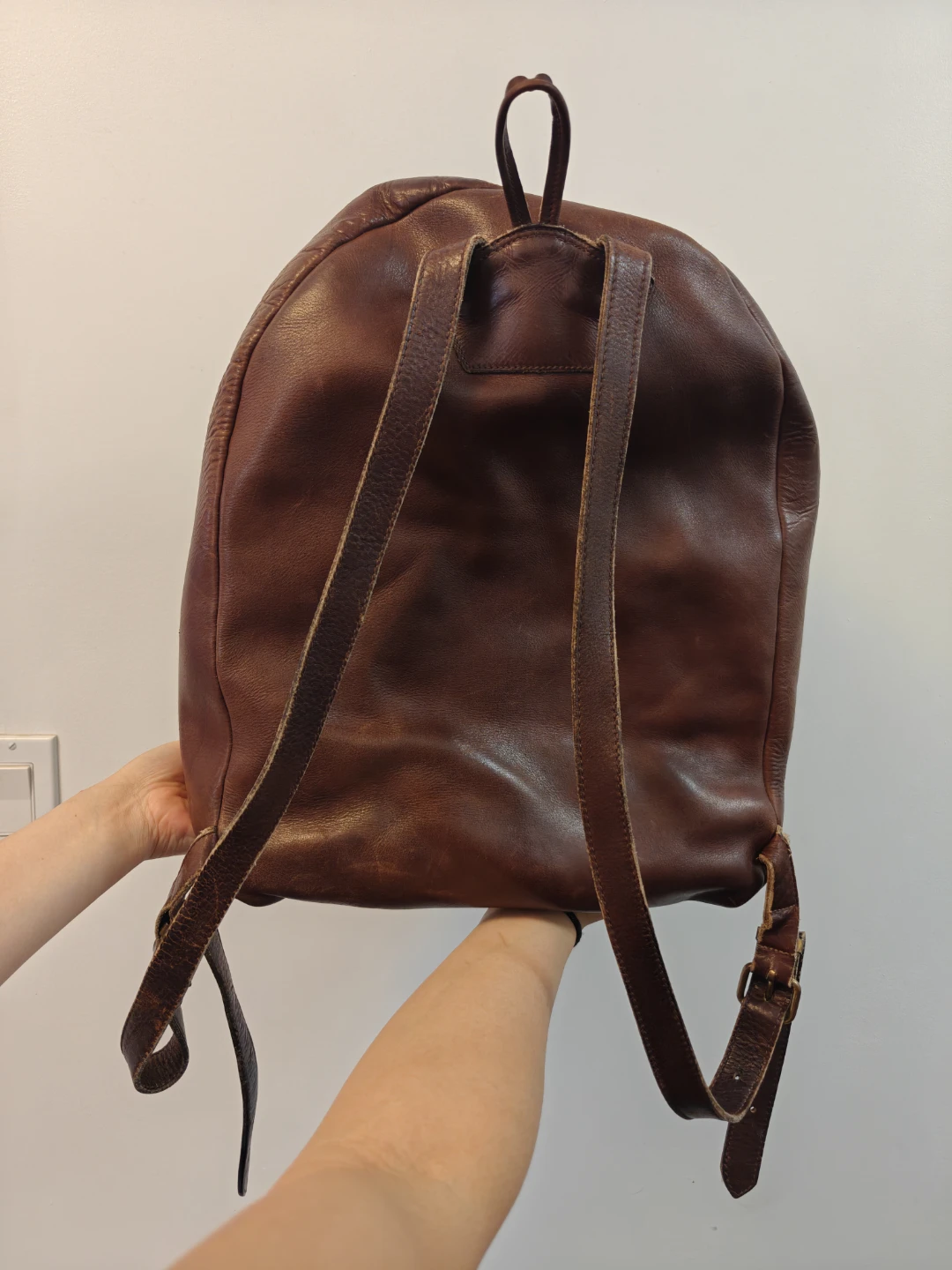 Roots Brown Leather Backpack - photo 3