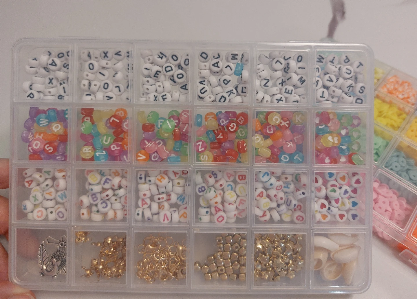 Bead Crafting Kit - Assorted Beads, Charms & Clasps - photo 2