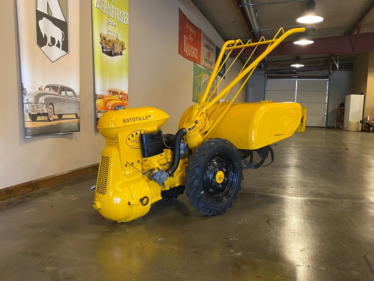 Vintage Yellow Roto Tiller - photo 2