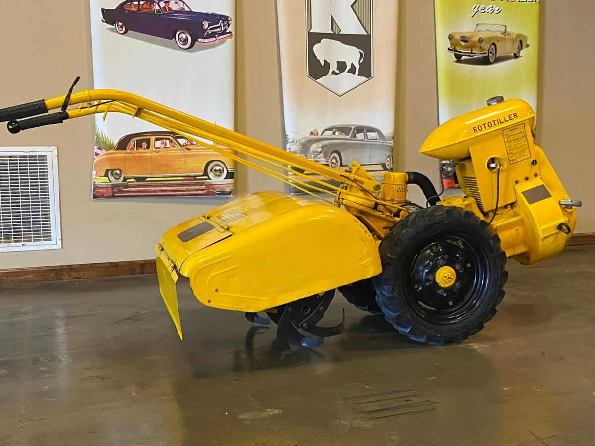 Vintage Yellow Roto Tiller - photo 3