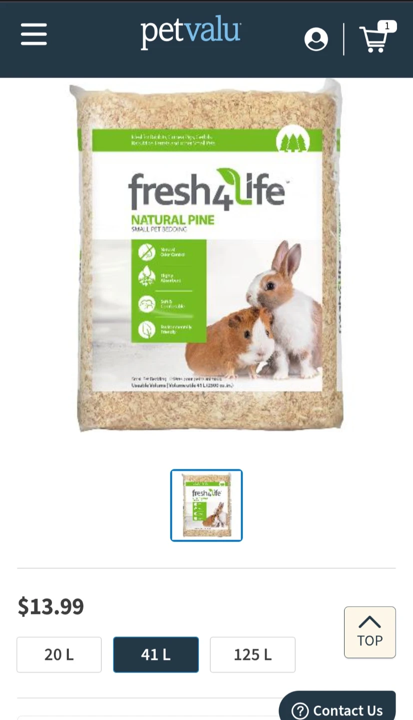 Fresh4Life Natural Pine Small Pet Bedding 41L - photo 2
