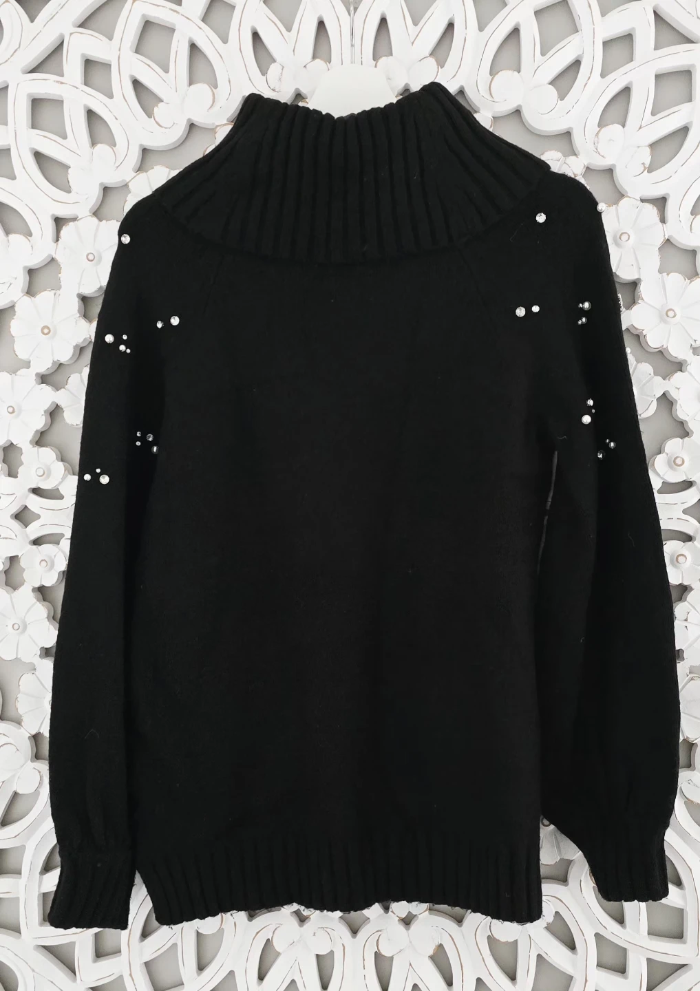 Karl Lagerfeld Paris Embellished Turtleneck Sweater - photo 2
