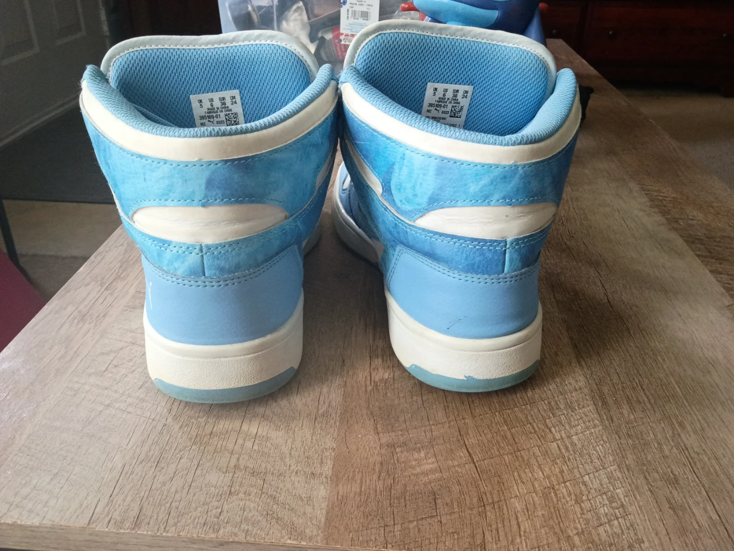 Puma High Top Sneakers - Blue and White - photo 2