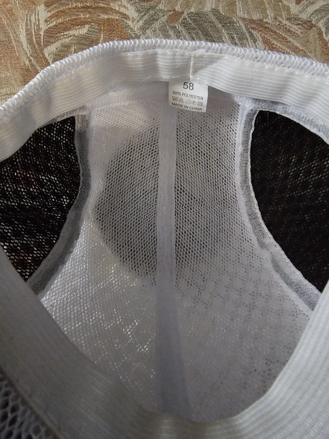 White Mesh Baseball Cap - photo 3