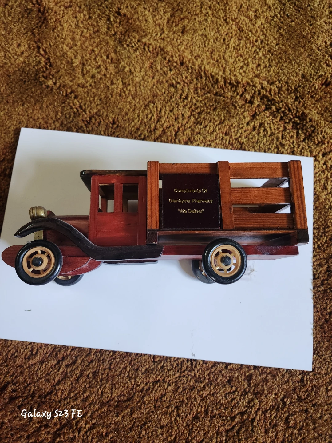 Wooden Toy Truck - Glenbyme Pharmacy Compliments