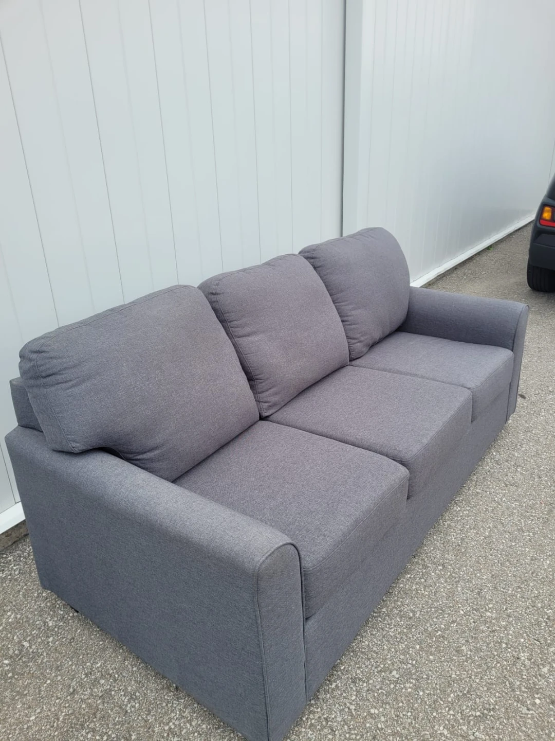 Grey Three-Seater Sofa - photo 2