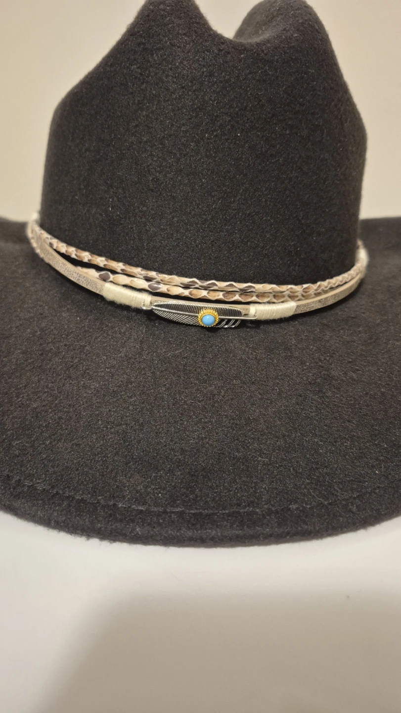 Black Cowboy Hat - Size 57 - photo 2