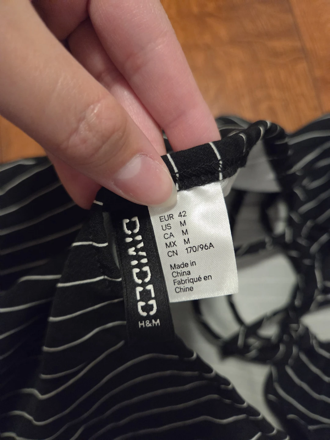 H&M Black Pinstripe Mini Dress - photo 5