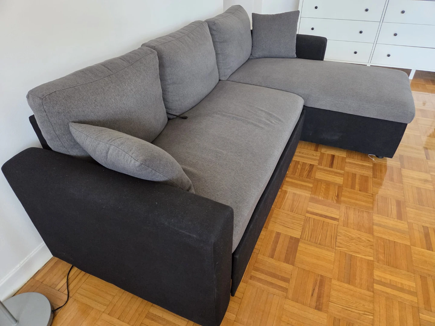 Grey Sectional Sofa with Storage - photo 3