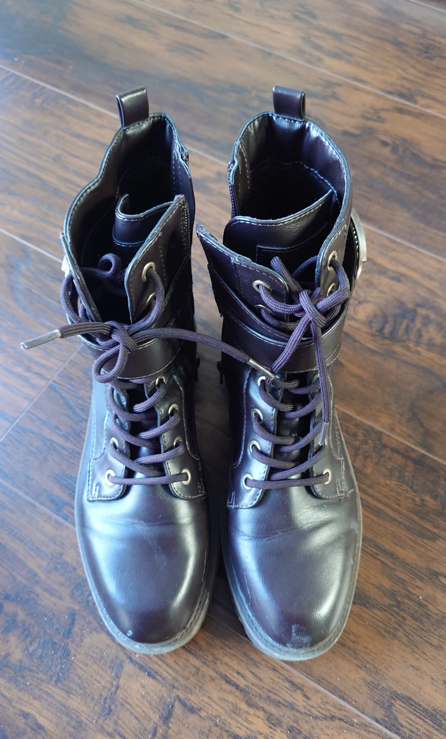 Women's GUESS Dark Brown Combat Boots - Size 7.5 - photo 4