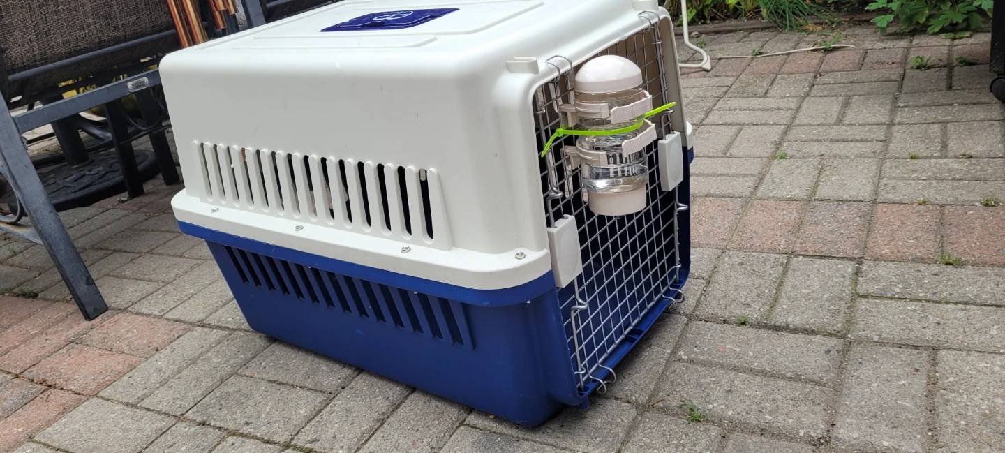 Dog Crate Pet Carrier with Water Bottle - photo 2