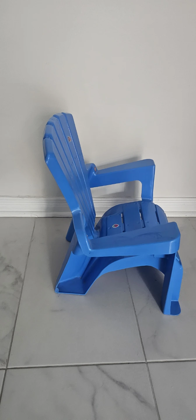 Blue Plastic Adirondack Chair - photo 2
