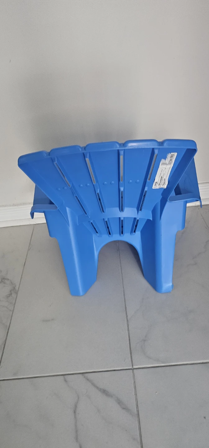 Blue Plastic Adirondack Chair - photo 3