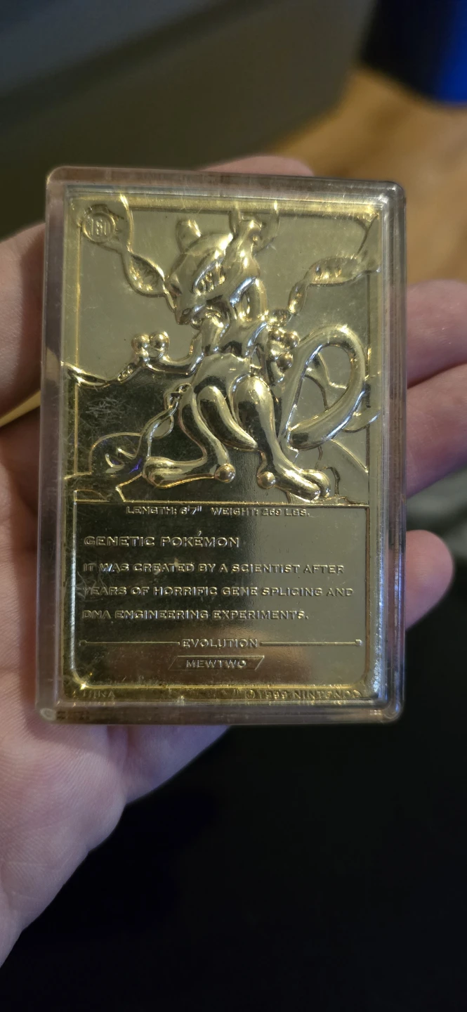 Pokemon Mewtwo Gold Card - photo 2