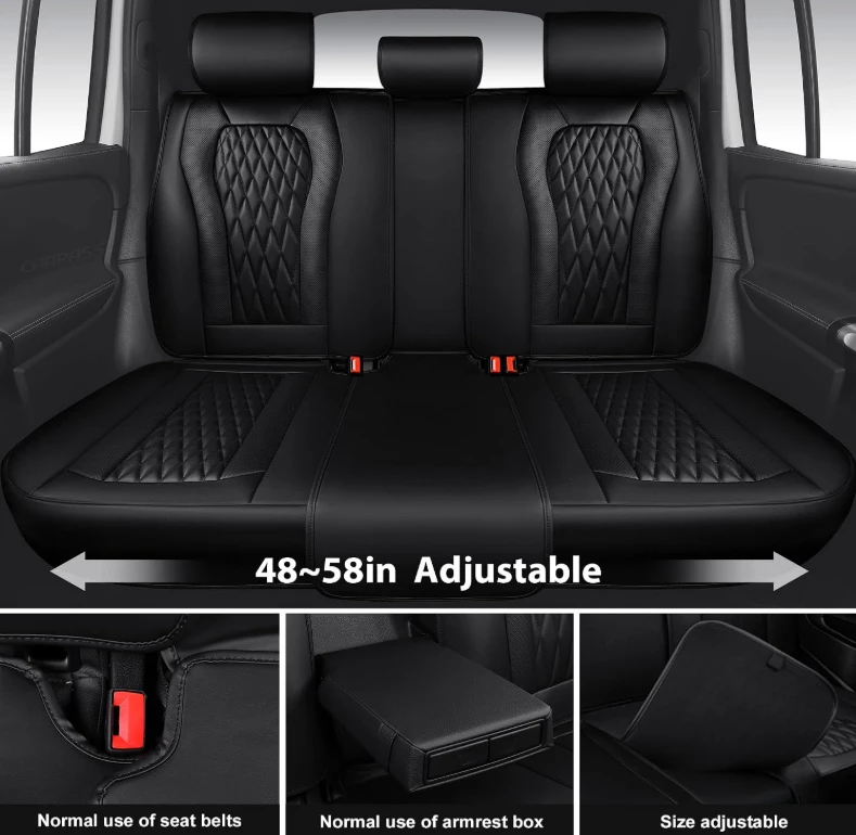 Leather Car Seat Covers Full Set Brand New in Box - photo 4