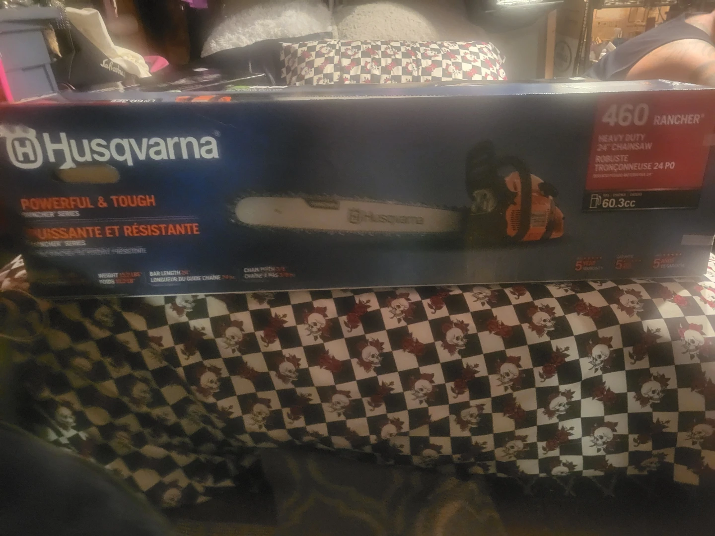 Husqvarna 18inch heavy duty chainsaw  gas powered.