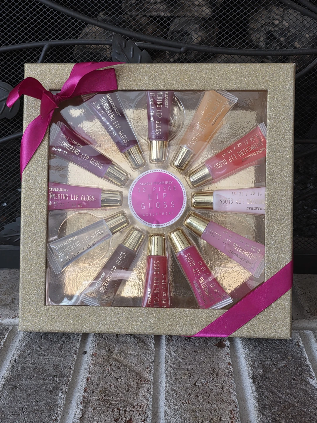 Simple Pleasures 12 Piece Lip Gloss Assortment - Great Gift!