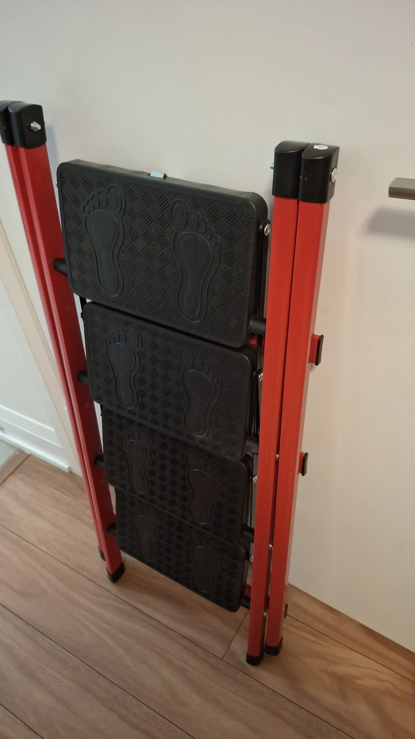 Red 4-Step Folding Step Stool Ladder - photo 4
