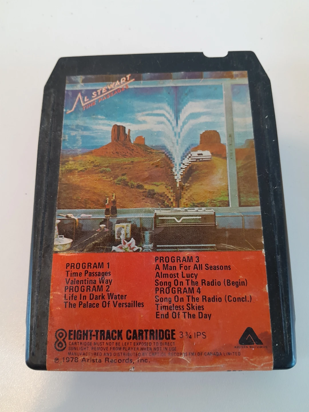 Al Stewart Time Passages & Eagles The Long Run 8-Track Tapes - photo 2