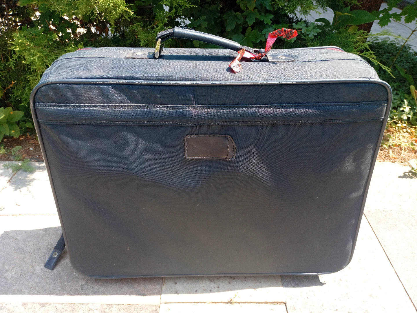 Dark Grey Suitcase with Red Trim - photo 4