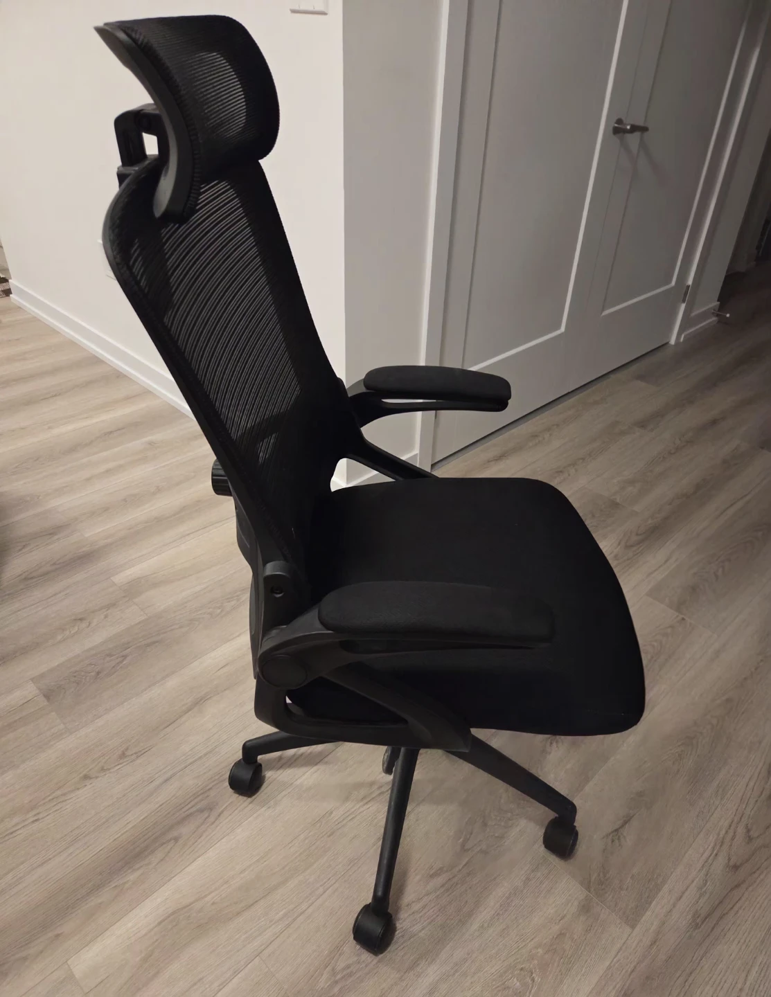 Office Desk with Monitor Stand and Ergonomic Chair