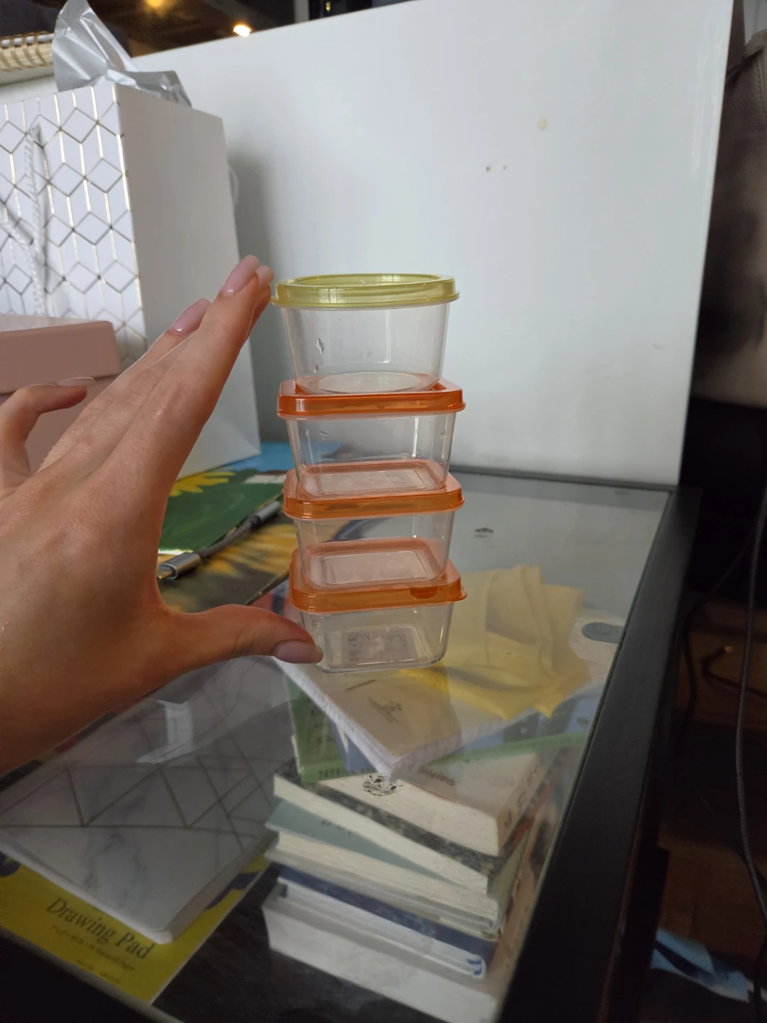 Set of 4 small food storage containers - photo 3
