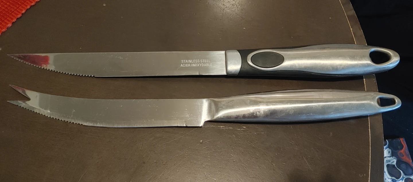 Set of 2 Stainless Steel Knives