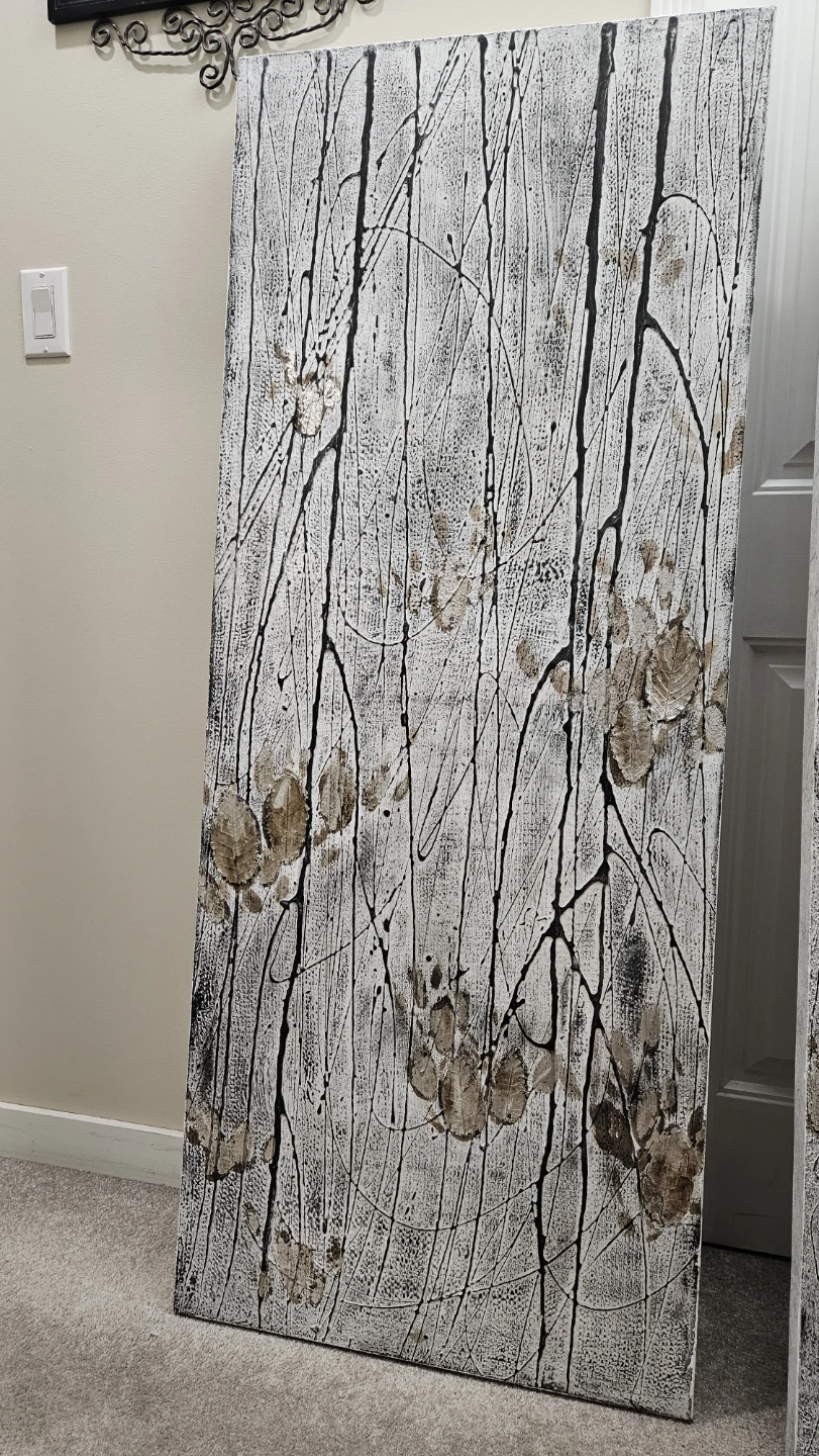 Set of 2 Textured Wall Art Panels - photo 2