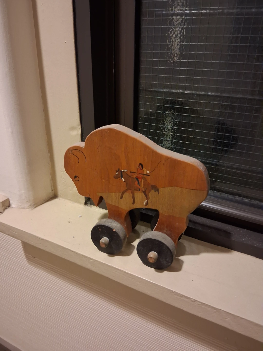 Wooden Buffalo Pull Toy - photo 2