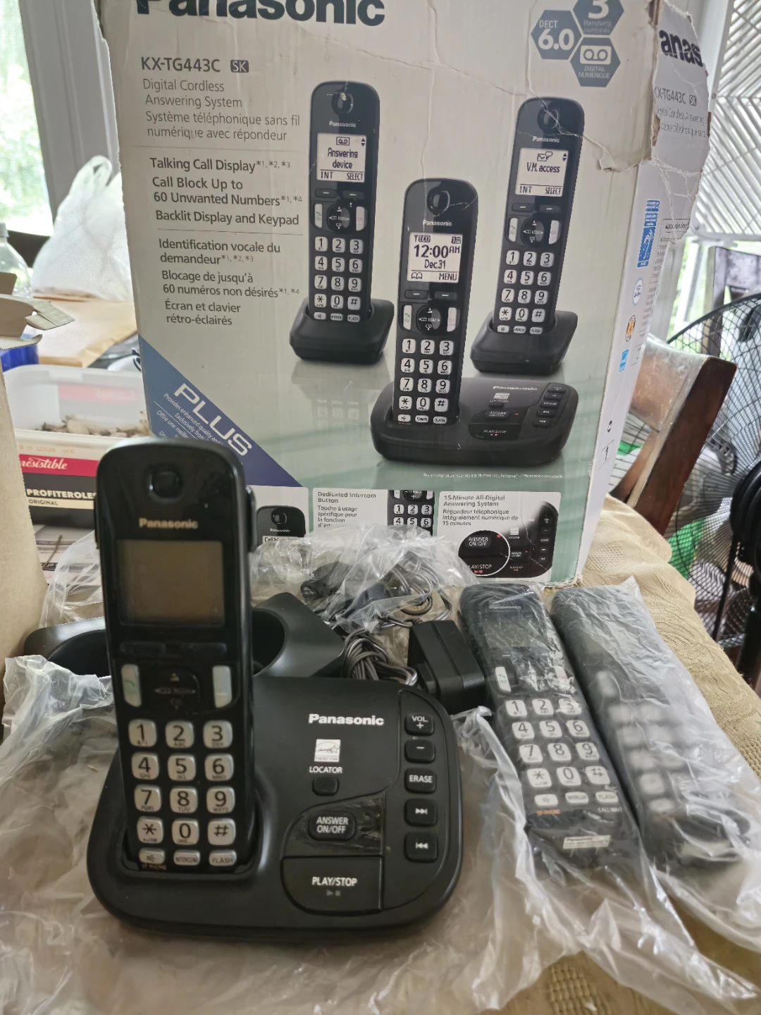 Panasonic KX-TG443SK Cordless Phone System - photo 2