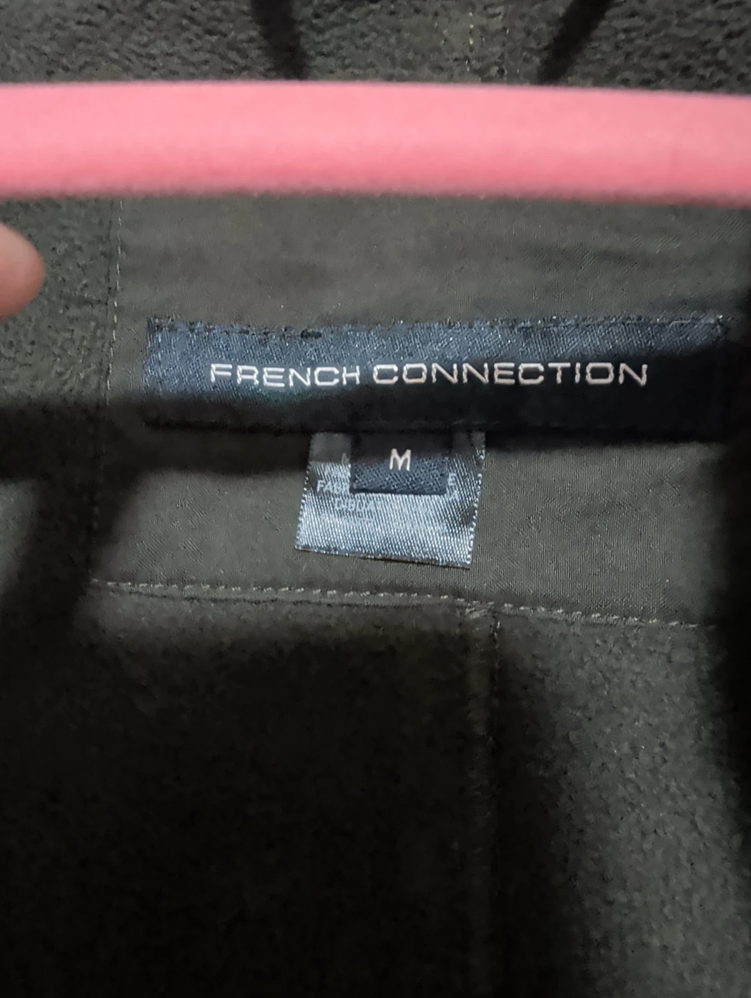 French Connection Olive Green Sherpa Lined Parka Size M - photo 3
