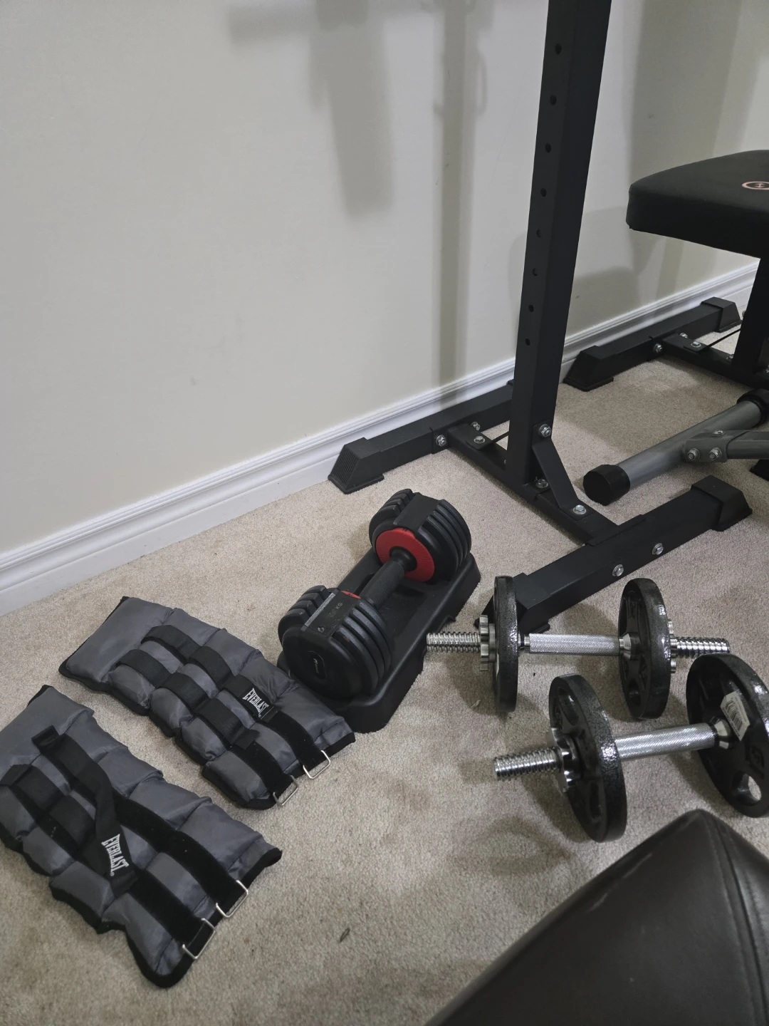 Fitonix Weight Bench/Squat Rack, 2 Dumbells and Ankle weights - photo 3