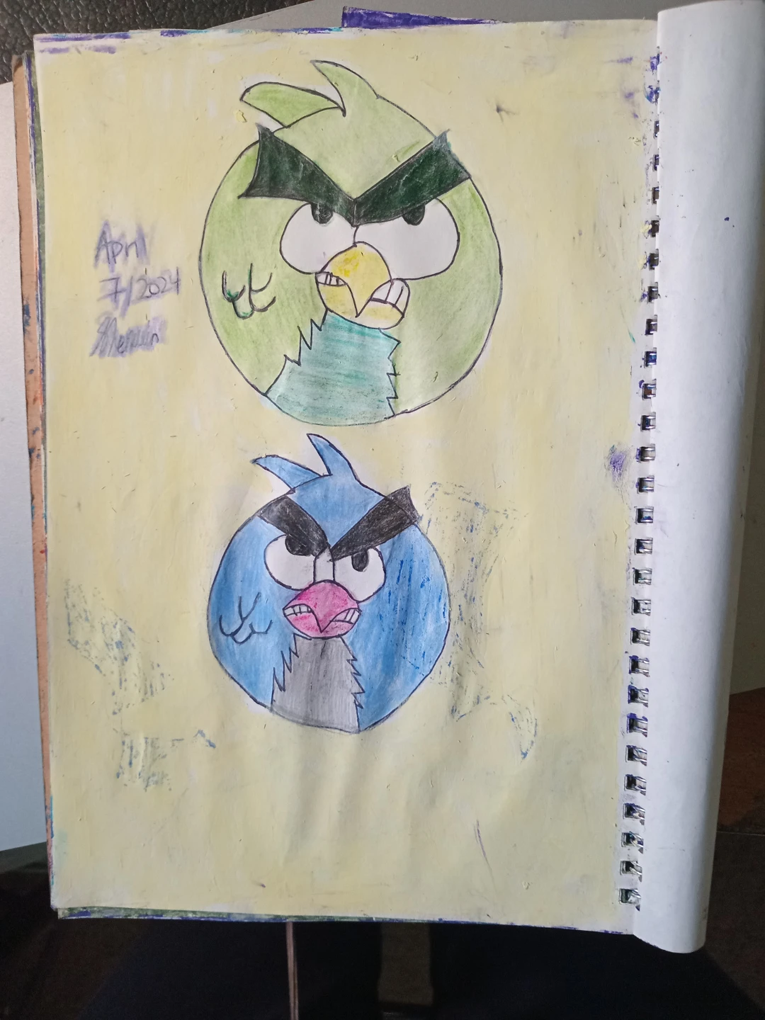 Angry birds with Yellow Background - photo 3
