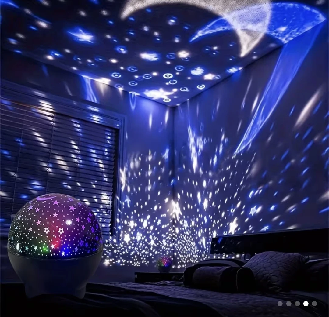 Star and Moon Ambient Night Light Projector - photo 2