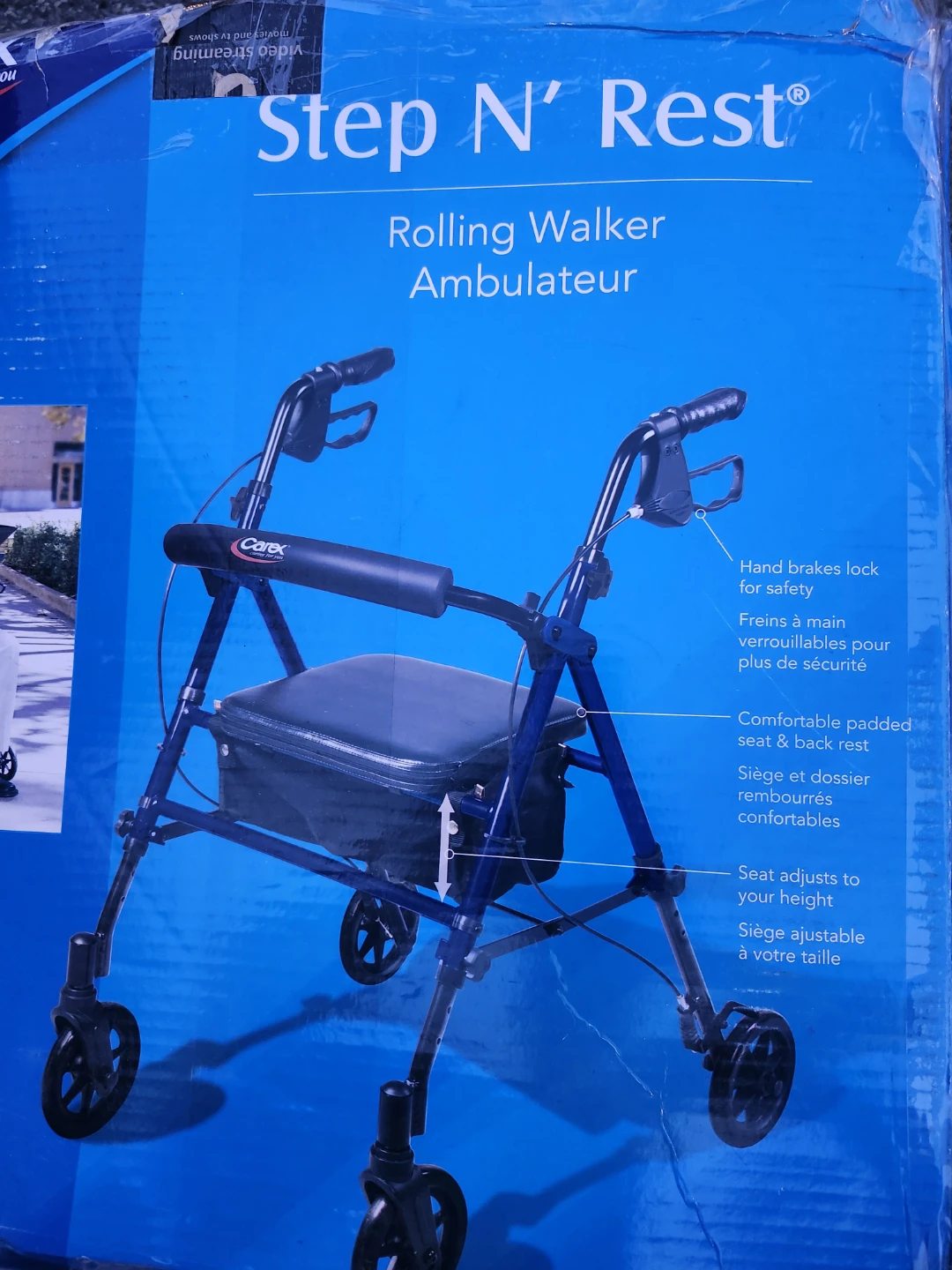 New Carex Step N' Rest Rolling Walker - photo 3
