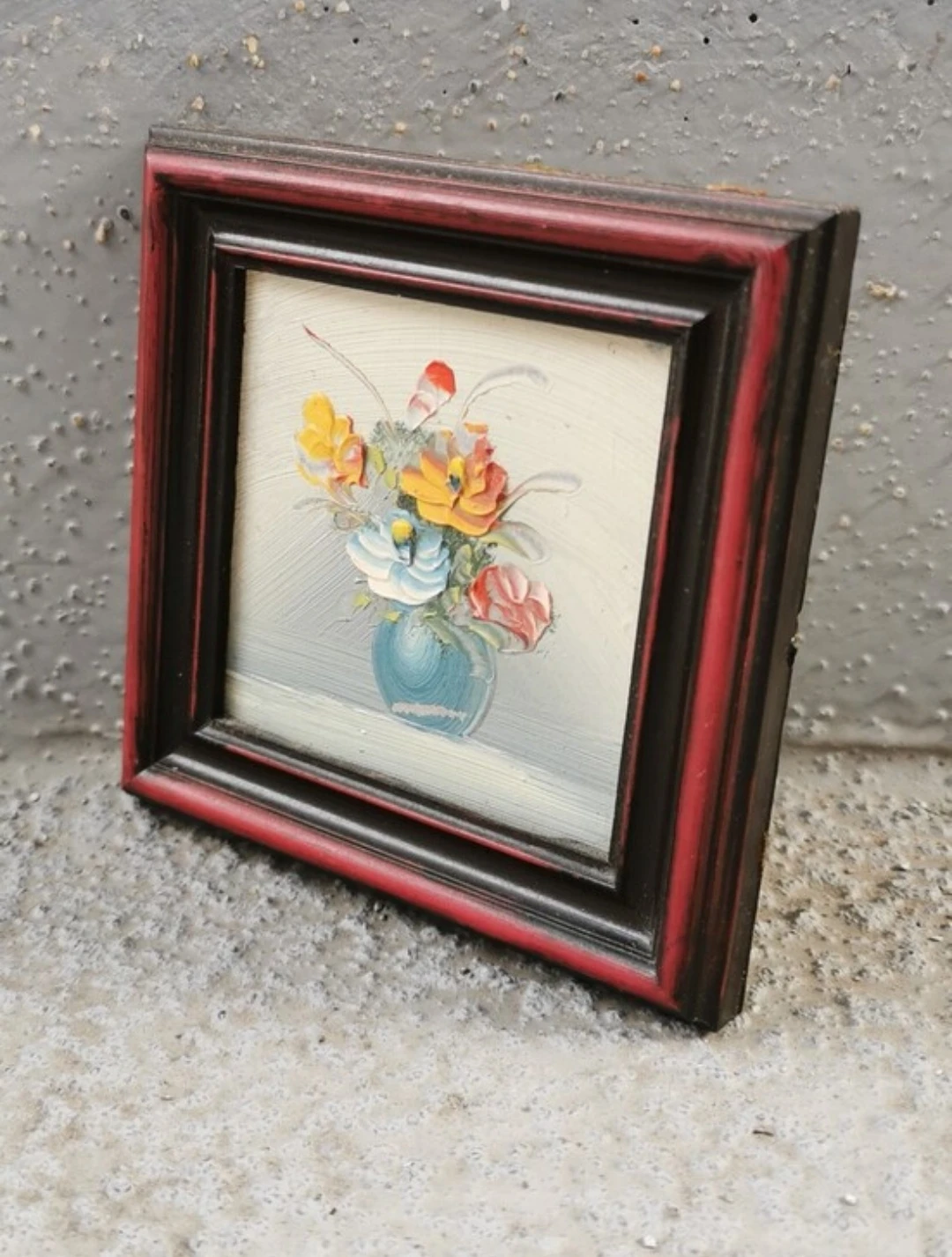 Vintage Miniature Oil Painting - photo 3