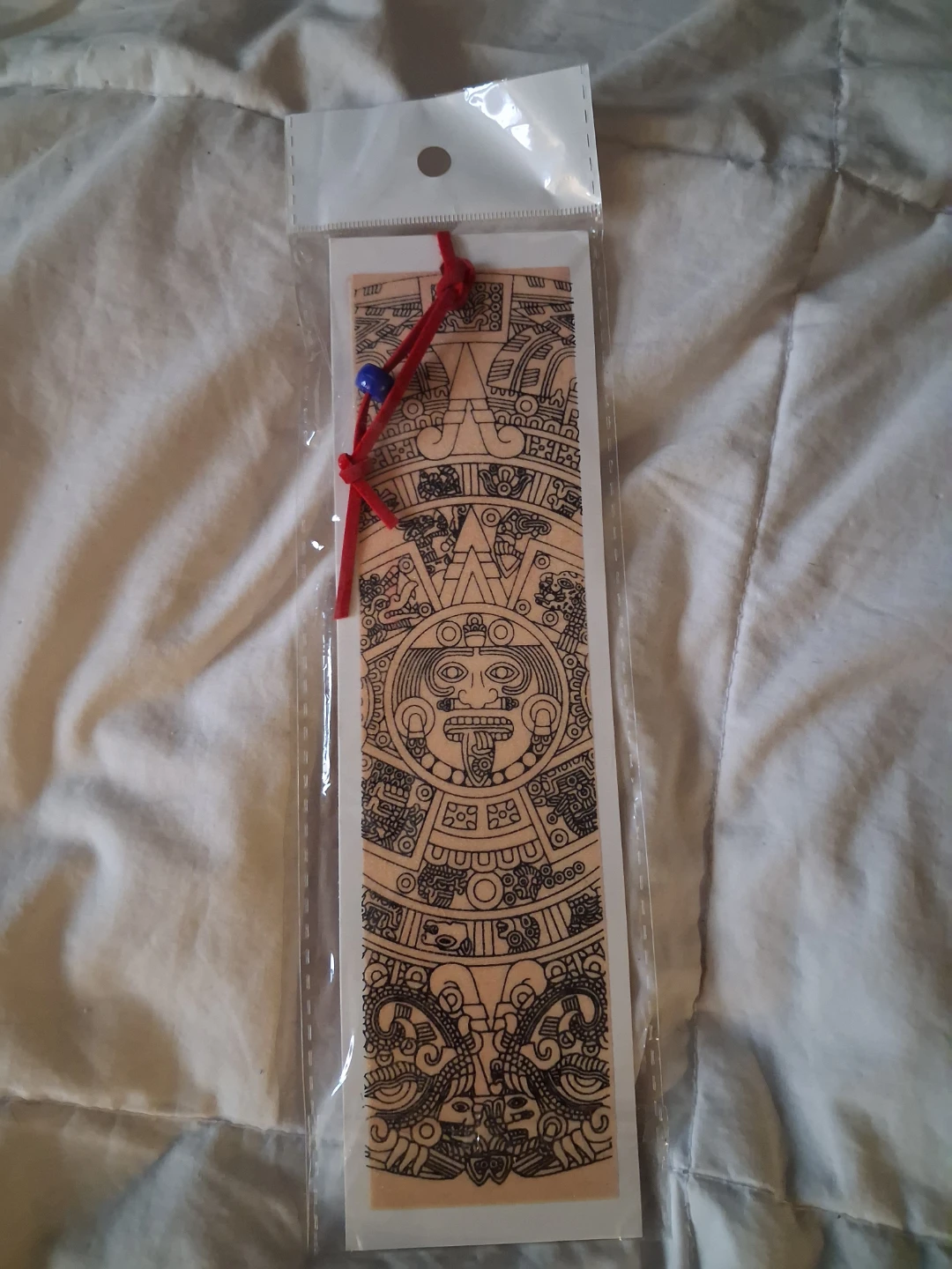Wooden Bookmark with Aztec Design