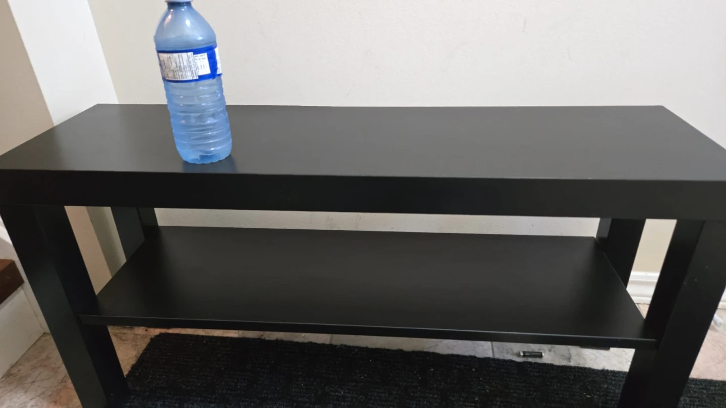Price for all 3! 2 ikea black side tables + coffee table