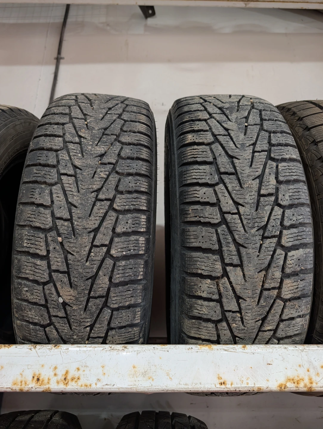 Two winter tires no rims  215/70R15 98T