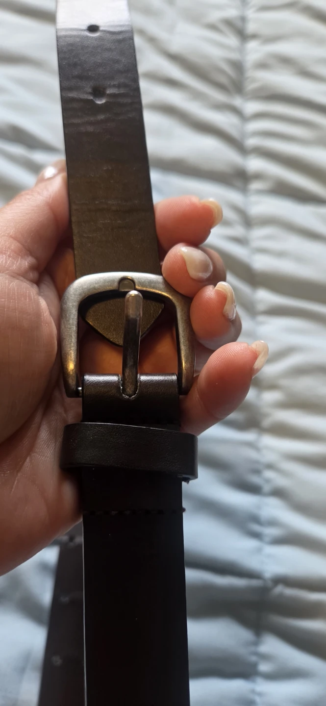Boys leather brown belt