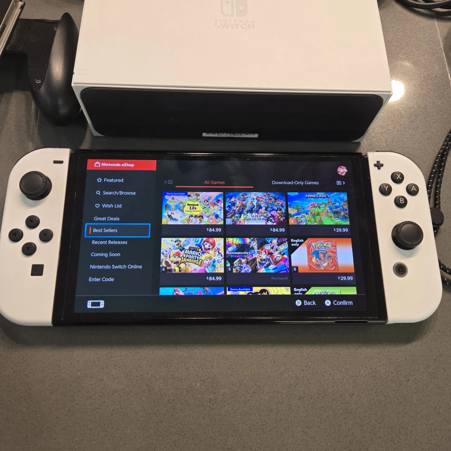 Switch OLED. All original accessories + case. Nintendo - photo 5