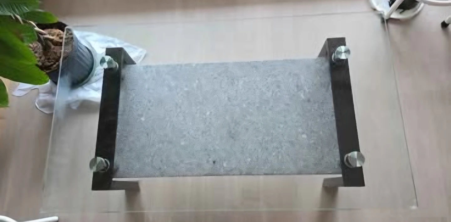 Modern Heavy Duty Tempered Glass Stone Coffee Table - photo 2